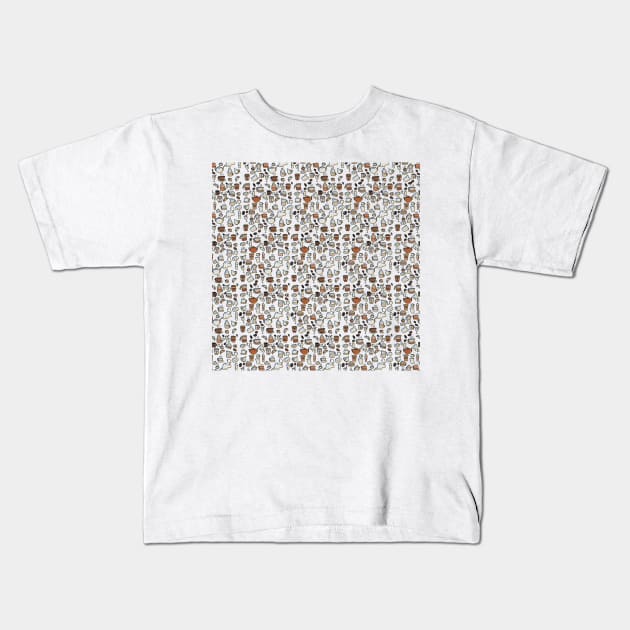 Coffee texture Kids T-Shirt by Soll-E